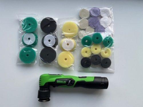 Maxolen 43 részes akkumlátoros mini excenteres polírozógép 3in1