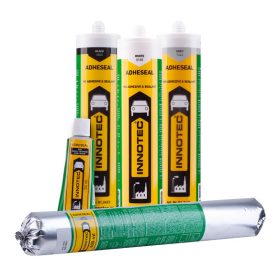   Adheseal Fekete rugalmas öntapadó ragasztó és tömítőanyag 290 ml