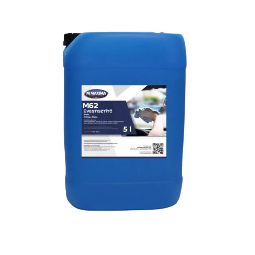 M-Clean M62 Üvegtisztító 5L (100191) + Ipari törlő 970 lap kék, 2 réteg 24x30 cm, 2 tekercs/zsugor (121241)