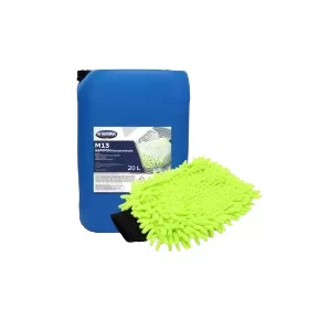   M-Clean Gépi- és Kézi Autósampon PH semleges 20l (M13/20) +  Mikroszálas Mosókesztyű Zöld rasta (ZD04)