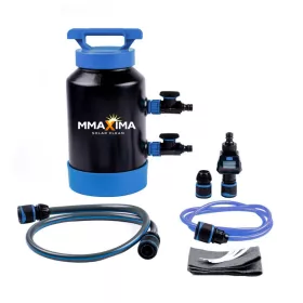   Napelem Tisztító Vízlágyító Rendszer - Átfolyásmérővel, Tesztcsíkokkal, Tömlőkkel és Csatlakozókkal