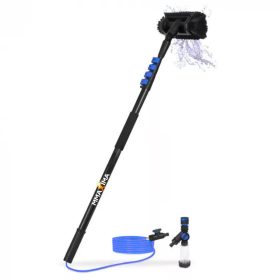 Teleszkópos napelem tisztító alumínium mosó kefe vegyszer adagolóval 4,6 m