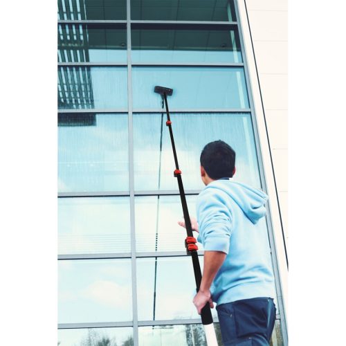 Teleszkópos napelem tisztító alumínium mosó kefe vegyszer adagolóval 4,6 m 
