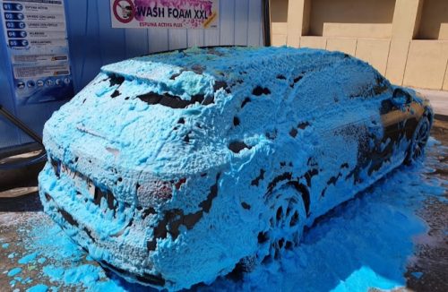 Blue Foam kék színes aktív hab cseresznye illattal 25L