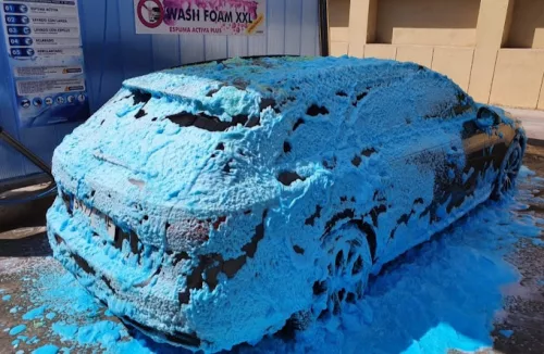 Blue Foam kék színes aktív hab cseresznye illattal 25L