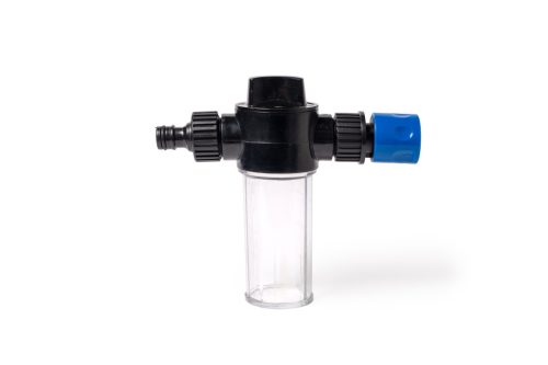 7m-es 5:1-ben teleszkópos napelem tisztító kefe vegyszeradagolóval, acél nyéllel + M290 Solar clean koncentrátum 750 ml